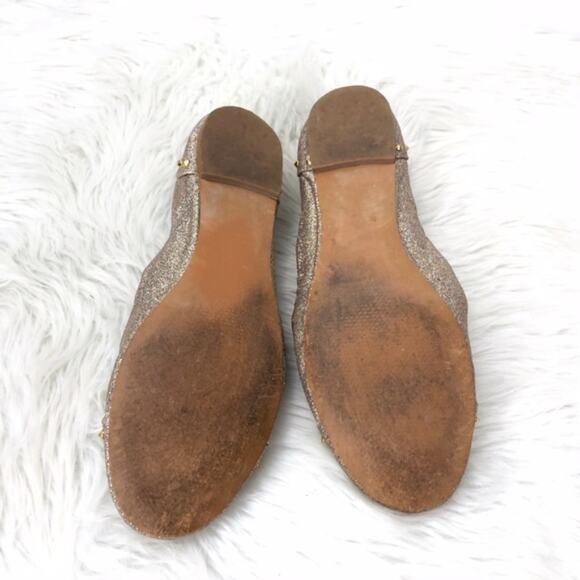 2/$30 Steve Madden 7.5 Womens Rose Gold Kstudd Sparkle Flats - Picture 5 of 10